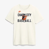 Men's Nike Cream Baltimore Orioles Cooperstown Collection ‘70s Inspired T-Shirt