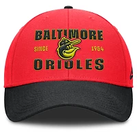 Men's Nike Crimson/Black Baltimore Orioles Neon 90s Rise Adjustable Hat