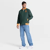 Men's Nike Green Baltimore Orioles 2026 City Connect Authentic Collection Relaxed Full-Zip Bomber Jacket