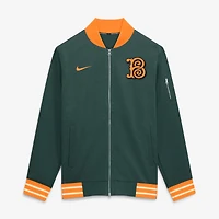 Men's Nike Green Baltimore Orioles 2026 City Connect Authentic Collection Relaxed Full-Zip Bomber Jacket