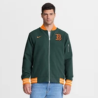 Men's Nike Green Baltimore Orioles 2026 City Connect Authentic Collection Relaxed Full-Zip Bomber Jacket