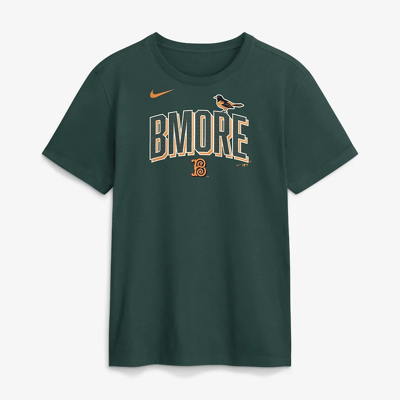 Men's Nike Green Baltimore Orioles 2026 City Connect Wordmark T-Shirt