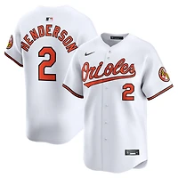 Maillot de joueur à domicile Gunnar Henderson Baltimore Orioles pour homme Nike blanc en édition limitée