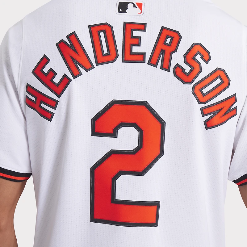 Maillot de joueur à domicile Gunnar Henderson Baltimore Orioles pour homme Nike blanc en édition limitée