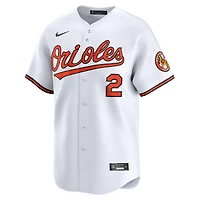 Maillot de joueur à domicile Gunnar Henderson Baltimore Orioles pour homme Nike blanc en édition limitée
