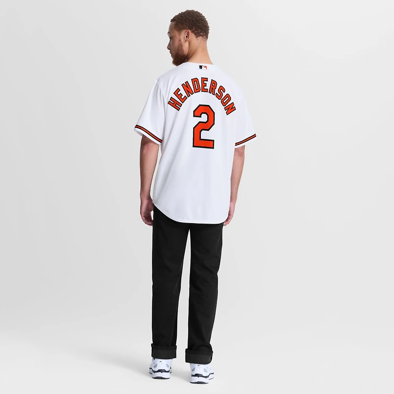 Maillot réplique domicile Nike Gunnar Henderson blanc des Orioles de Baltimore pour homme