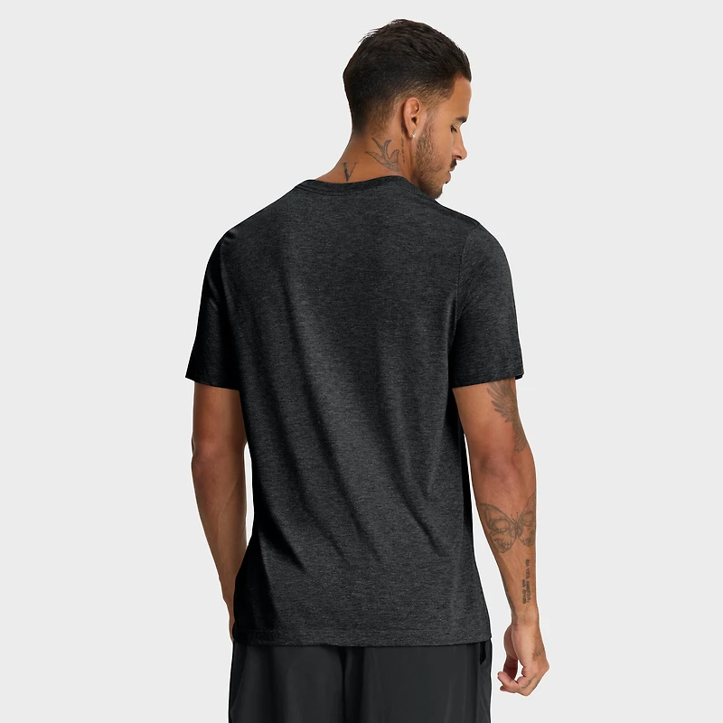 Men's Nike Heather Black Baltimore Orioles Stacked Tri-Blend T-Shirt