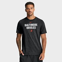 Men's Nike Heather Black Baltimore Orioles Stacked Tri-Blend T-Shirt