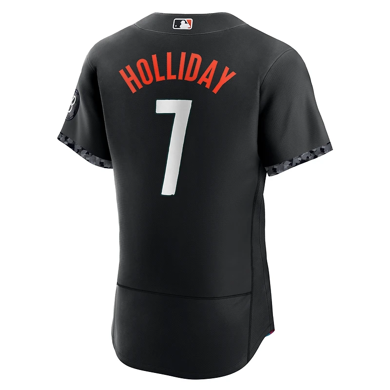 Men's Nike Jackson Holliday Black Baltimore Orioles City Connect Authentic Player Jersey