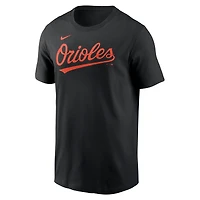 Men's Nike Jackson Holliday Black Baltimore Orioles Fuse Name & Number T-Shirt