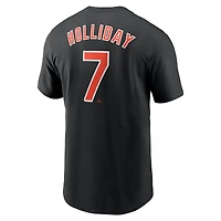 Men's Nike Jackson Holliday Black Baltimore Orioles Fuse Name & Number T-Shirt