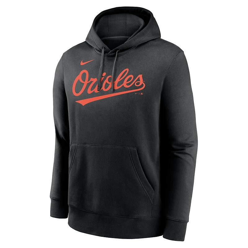 Men's Nike Jackson Holliday Black Baltimore Orioles Player Name & Number Club Fleece Pullover Hoodie
