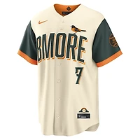 Men's Nike Jackson Holliday Cream Baltimore Orioles 2026 City Connect Stadium Jersey