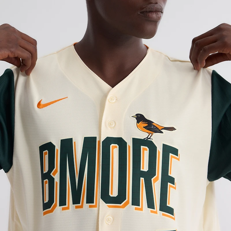 Men's Nike Jackson Holliday Cream Baltimore Orioles 2026 City Connect Stadium Jersey