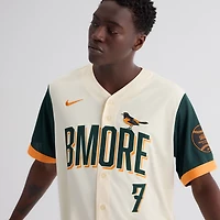 Men's Nike Jackson Holliday Cream Baltimore Orioles 2026 City Connect Stadium Jersey