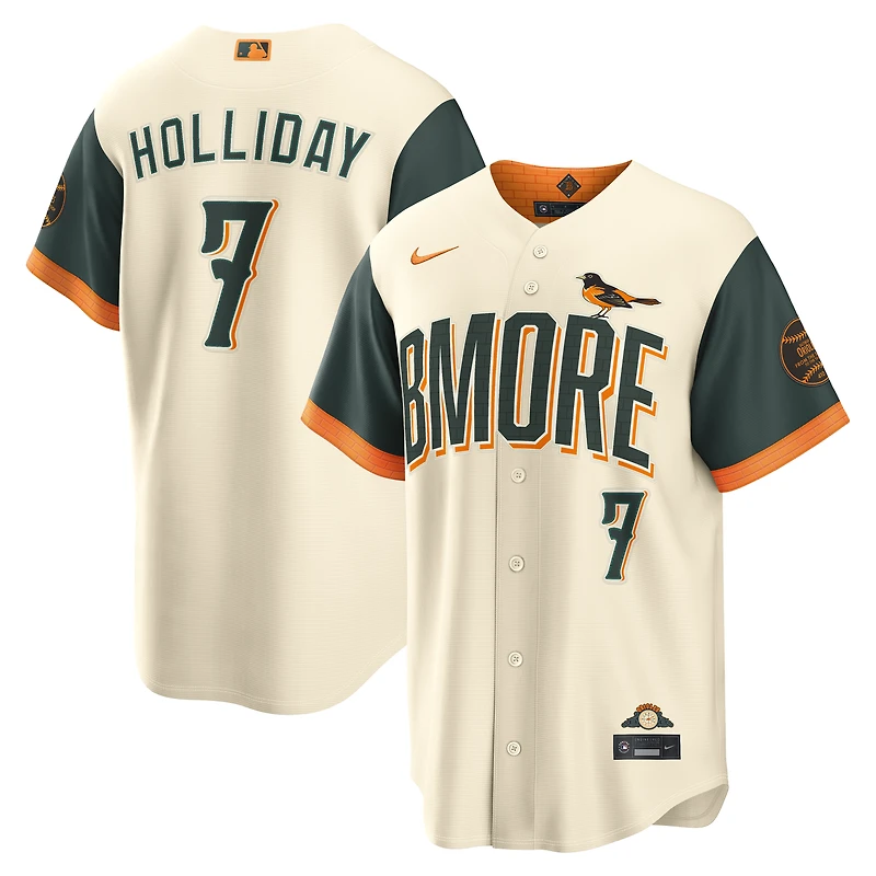 Men's Nike Jackson Holliday Cream Baltimore Orioles 2026 City Connect Stadium Jersey