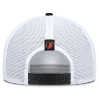 Casquette trucker ajustable Nike Baltimore Orioles Rise kaki/noir pour homme