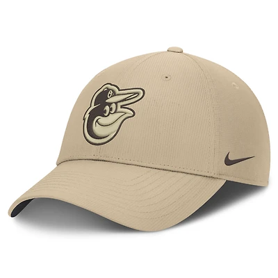 Men's Nike  Khaki Baltimore Orioles Desert Ripstop Club Adjustable Hat