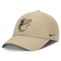 Men's Nike  Khaki Baltimore Orioles Desert Ripstop Club Adjustable Hat
