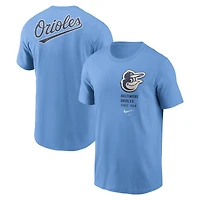 T-shirt Nike bleu clair pour homme, Record Shattered des Baltimore Orioles