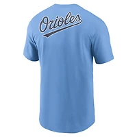 Men's Nike  Light Blue Baltimore Orioles Record Shattered T-Shirt