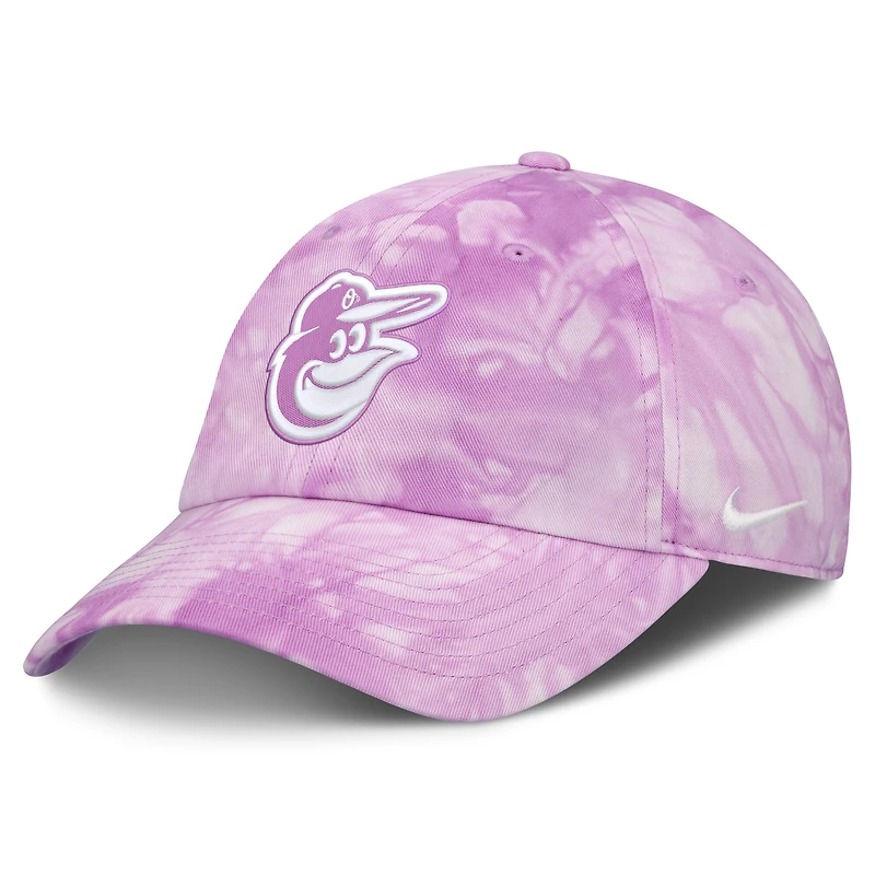 Casquette ajustable Nike rose clair pour homme, collection Baltimore Orioles, spéciale fête des mères