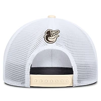 Men's Nike Natural/White Baltimore Orioles Rise Dri-FIT Trucker Adjustable Hat​