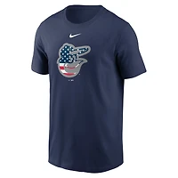 T-shirt Nike bleu marine pour hommes des Orioles de Baltimore Americana
