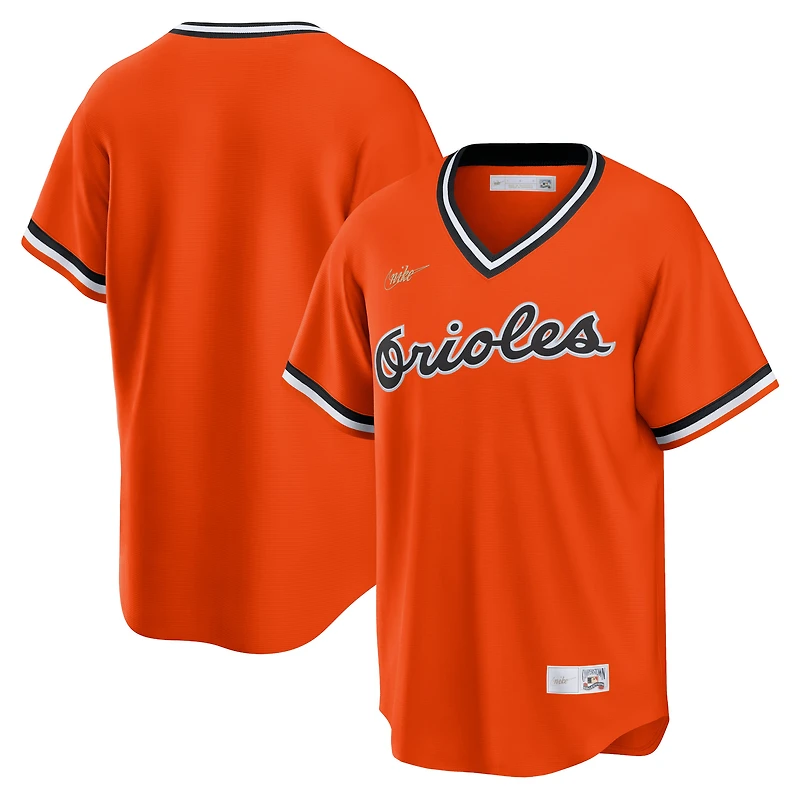 Maillot de l'équipe alternative Nike des Orioles Baltimore pour hommes, collection Cooperstown, orange