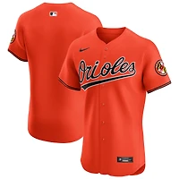 Maillot Nike Orange Baltimore Orioles Alternate Vapor Premier Elite Patch pour homme