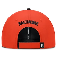 Casquette ajustable Nike Orioles de Baltimore, orange, Cooperstown Club Dri-FIT pour homme