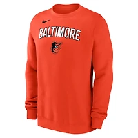 Men's Nike Orange Baltimore Orioles Pullover Sweatshirt