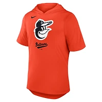 T-shirt à capuche Nike orange Tri-Blend pour homme, Orioles de Baltimore