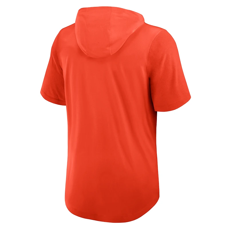 Men's Nike Orange Baltimore Orioles Tri-Blend Hoodie T-Shirt