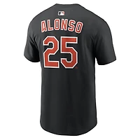Men's Nike Pete Alonso Black Baltimore Orioles Home Name & Number T-Shirt