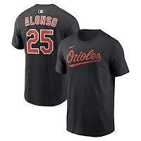 T-shirt noir Nike Pete Alonso des Orioles de Baltimore pour homme, avec nom et numéro