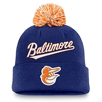 Men's Nike  Royal Baltimore Orioles Peak Cuffed Knit Hat with Pom