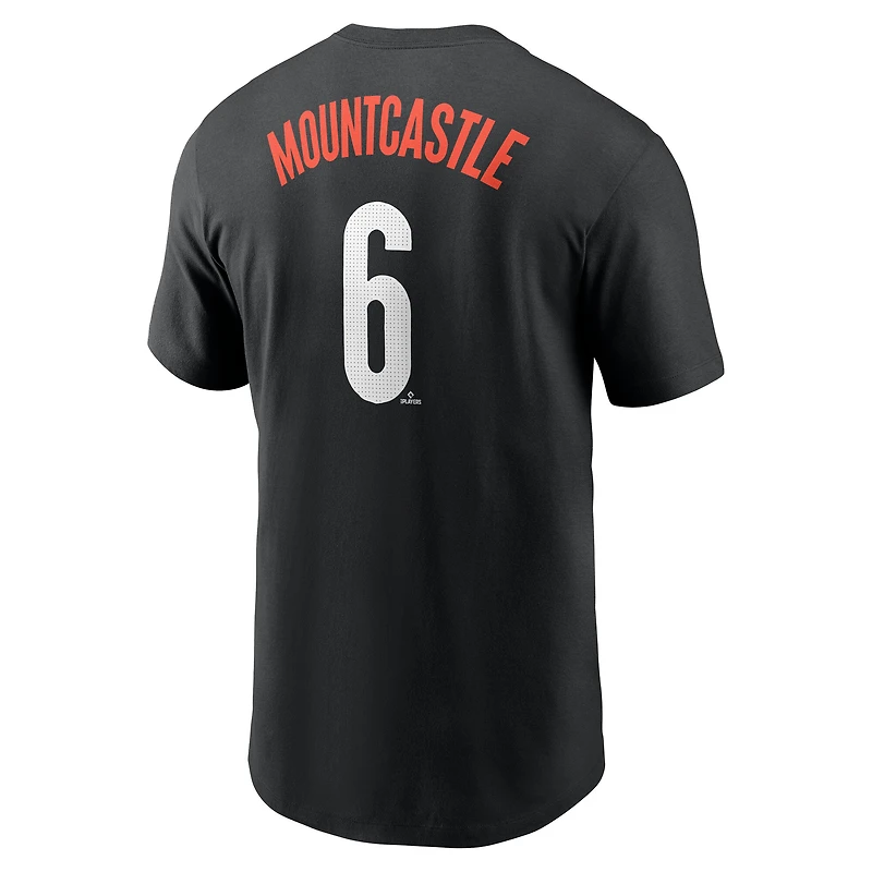 Men's Nike Ryan Mountcastle Black Baltimore Orioles City Connect Fuse Name & Number T-Shirt