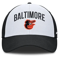 Casquette ajustable Nike blanche/noire Baltimore Orioles Club Performance pour homme