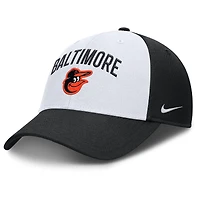 Men's Nike White/Black Baltimore Orioles Club Performance Adjustable Hat