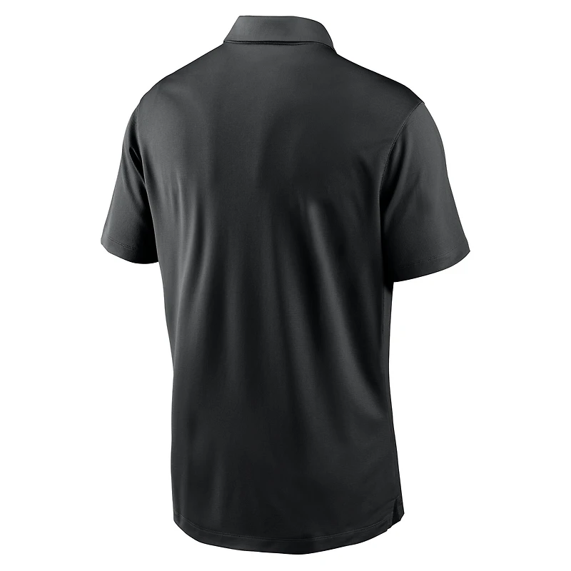 Men's Nike White/Black Baltimore Orioles Vapor Striped Dri-FIT Polo