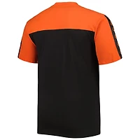 Men's Orange/Black Baltimore Orioles Big & Tall Yoke Knit T-Shirt