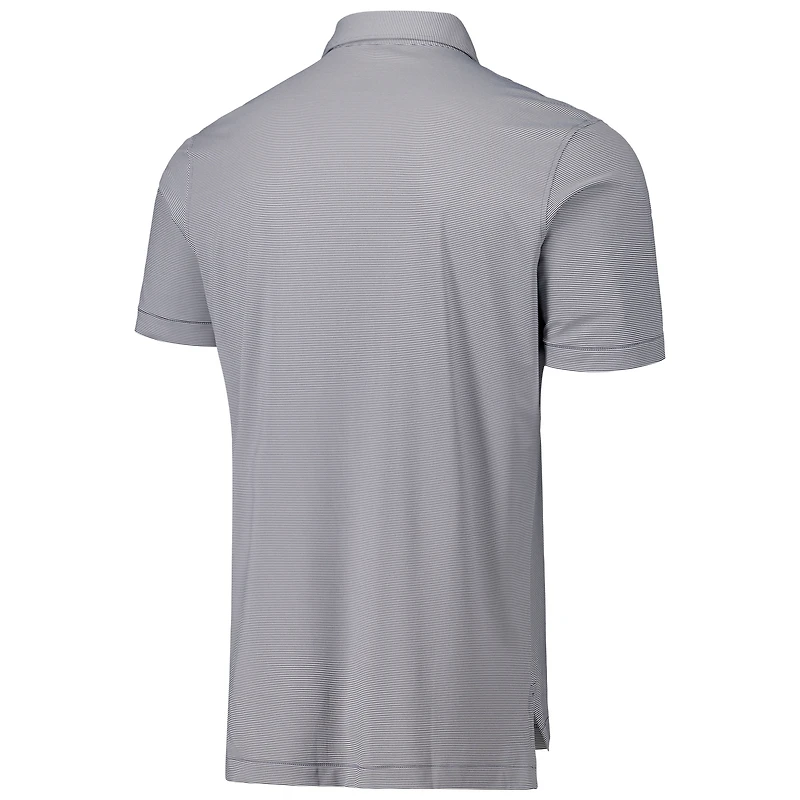 Men's Peter Millar Black Baltimore Orioles Jubilee Stripe Stretch Jersey Polo