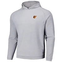 Sweat à capuche gris Peter Millar pour hommes, Baltimore Orioles Pine Logo Camo Performance Raglan