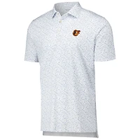 Men's Peter Millar White Baltimore Orioles Batter Up Performance Jersey Polo