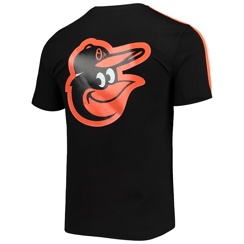 T-shirt à bandes Pro Standard noir/Baltimore Orioles pour homme