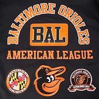 Veste à fermeture éclair intégrale en sergé Pro Standard pour hommes, noir, Baltimore Orioles Area Code