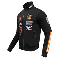 Veste de survêtement entièrement zippée Pro Standard pour hommes, Baltimore Orioles, Fast Lane, noire