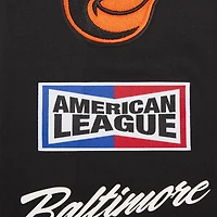 Veste de survêtement entièrement zippée Pro Standard pour hommes, Baltimore Orioles, Fast Lane, noire