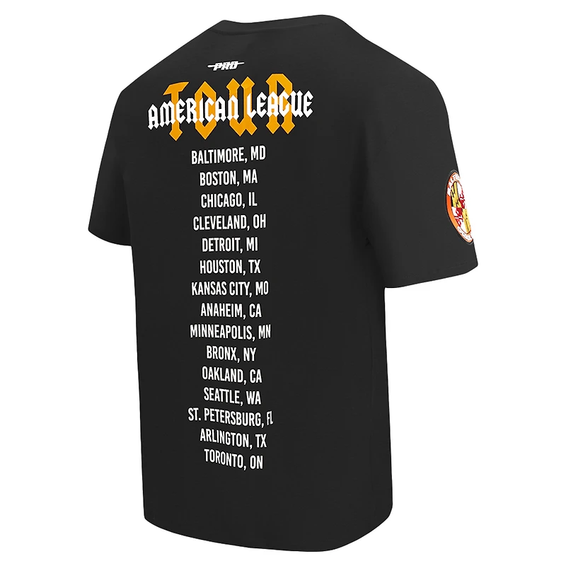 T-shirt surdimensionné City Tour Pro Standard noir pour hommes des Orioles de Baltimore